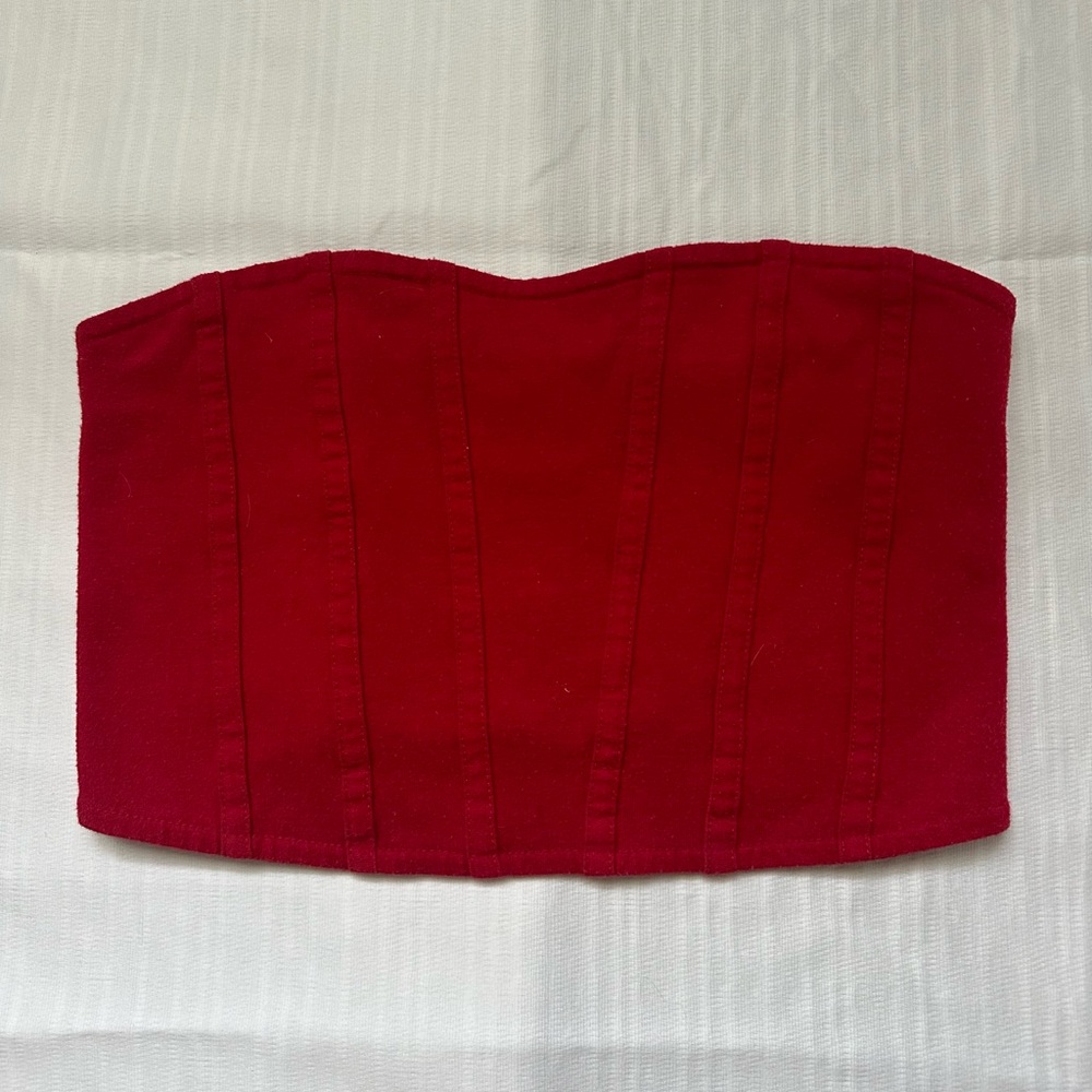 red tube top/hollister